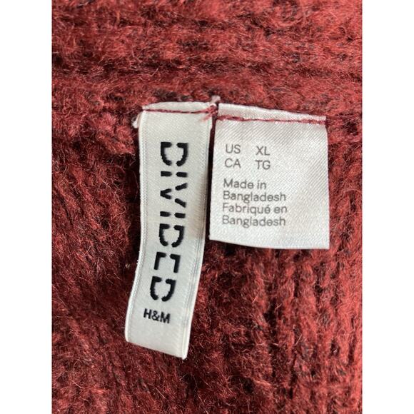 Divided By H&M Long Open Front Knit Cardigan Women’s Size XL - Picture 5 of 6